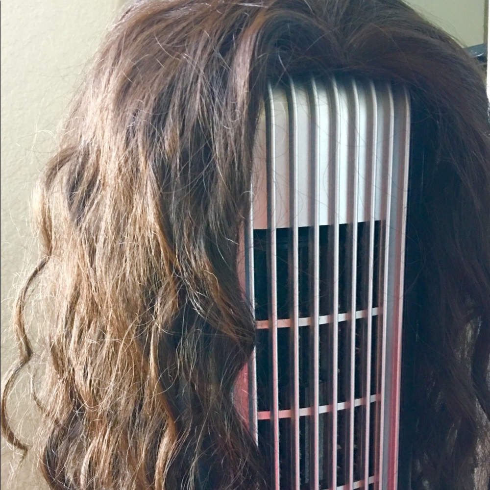 synthetic natural as real hair dark brown weft 16”